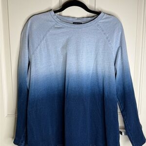 PureJill  Indigo Blue Ombre Women's Top sz XL